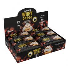 Barra Whey Grego Bar Coffee Cream - 12 Unidades 40g Cappuccino - Nutrata