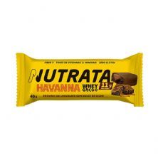 Barra Whey Grego Havanna -  1 Unidade 40g Brownie de Chocolate Com Dulce de Leche - Nutrata