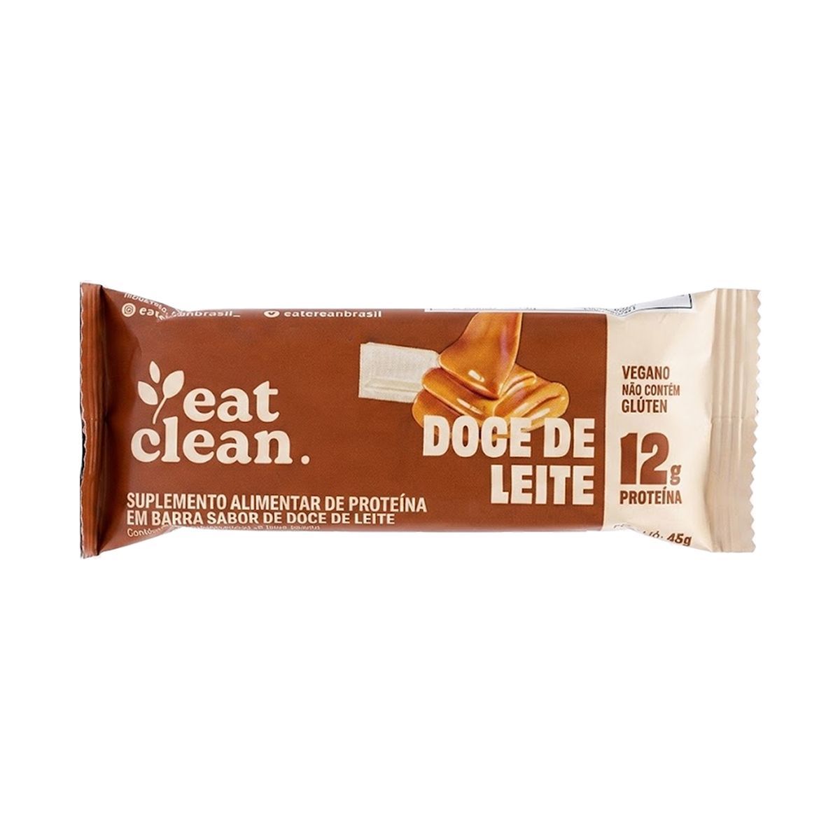 Barrinha de Proteina - 1 Barra 45g Doce de Leite - Eat Clean