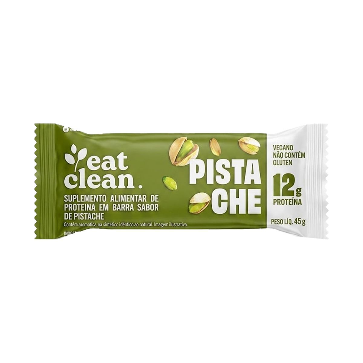 Barrinha de Proteina - 1 Barra 45g Pistache - Eat Clean