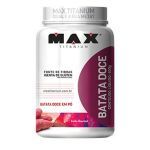 Batata Doce em P� - 600g + Coqueteleira 600ml Preta - Max Titanium