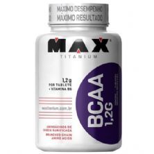 BCAA 1,2G c/ Vitamina B6  - 120 tabletes - Max Titanium **NETSHOES