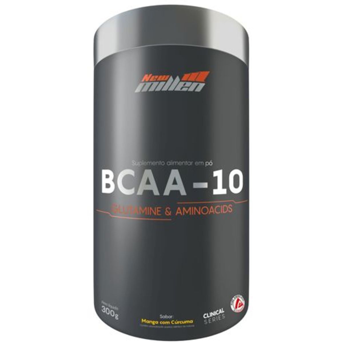 BCAA-10 - 300g Manga com C�rcuma - New Millen