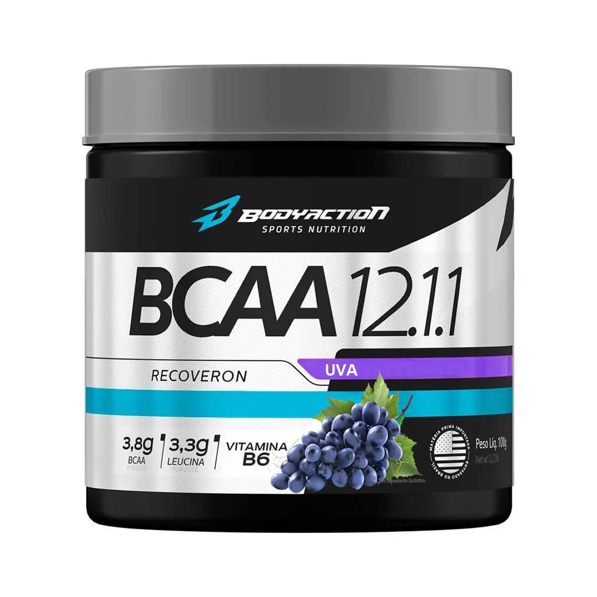 BCAA 12:1:1 Recoveron - 100g Uva - BodyAction