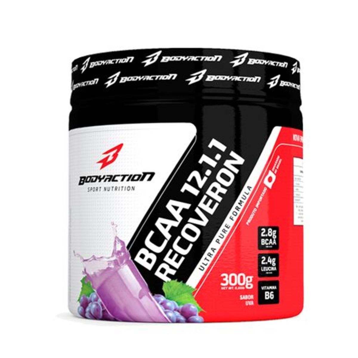 BCAA 12:1:1 Recoveron - 300g Uva - BodyAction