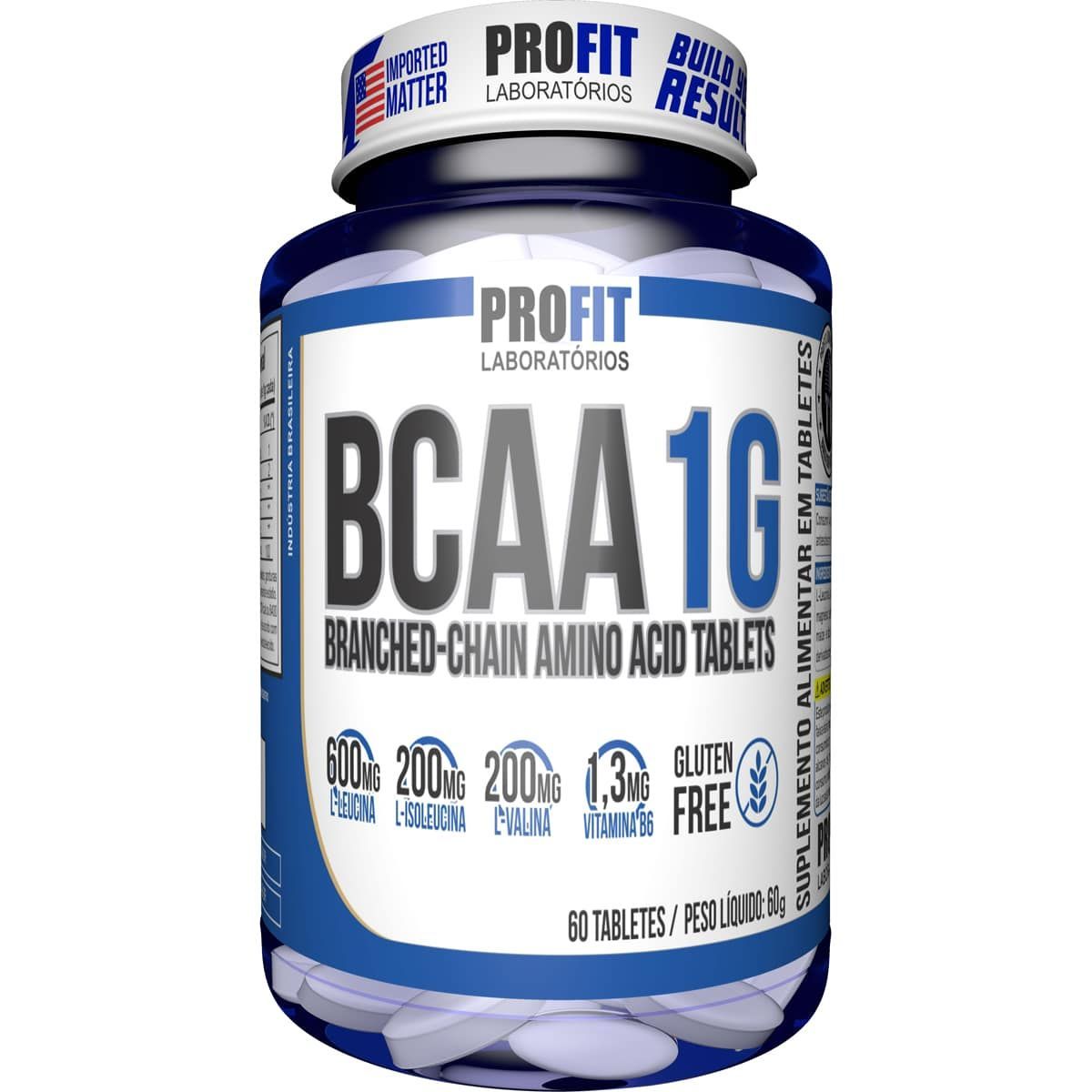 Bcaa 1g - 60 Tabletes - ProFit*** Data Venc. 14/11/2022