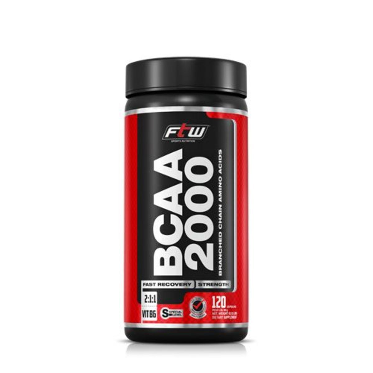 Bcaa 2.000 500mg - 120 C�psulas - FTW