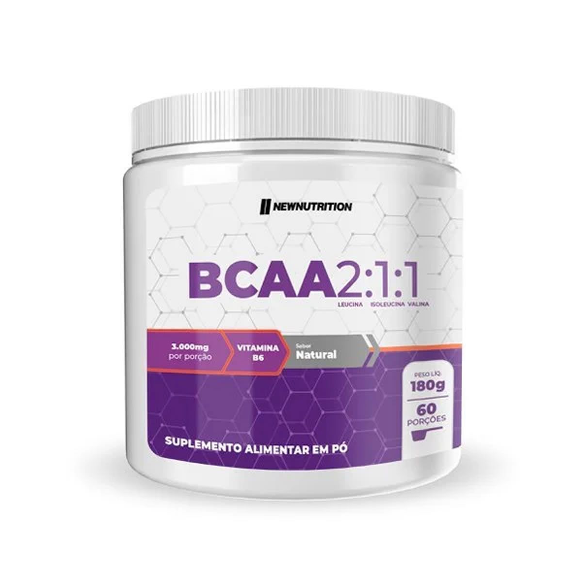 Bcaa 2:1:1 - 180g Natural - NewNutrition*** Data Venc. 30/05/2025