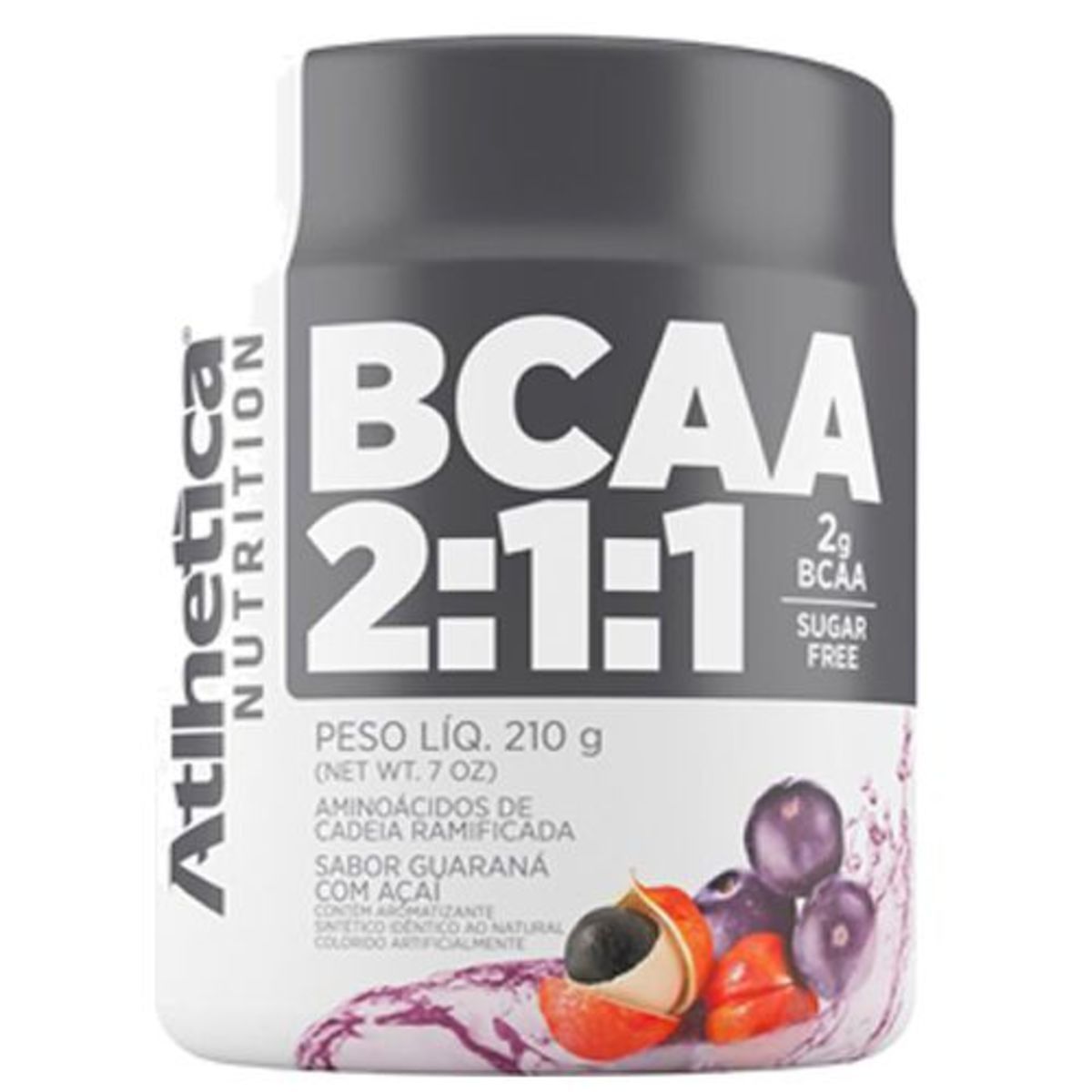 BCAA 2:1:1 - 210g Guarana c/ A�ai - Atlhetica Nutrition*** Data Venc. 10/01/2025
