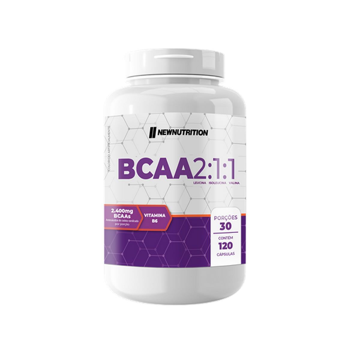 BCAA 2:1:1 2400mg - 120 C�psulas - NewNutrition