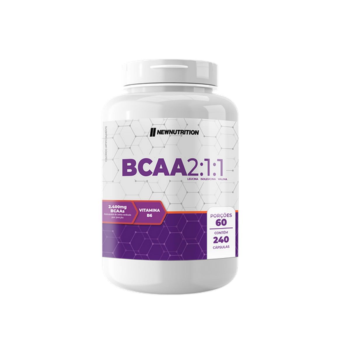 BCAA 2:1:1 2400mg - 240 C�psulas - NewNutrition