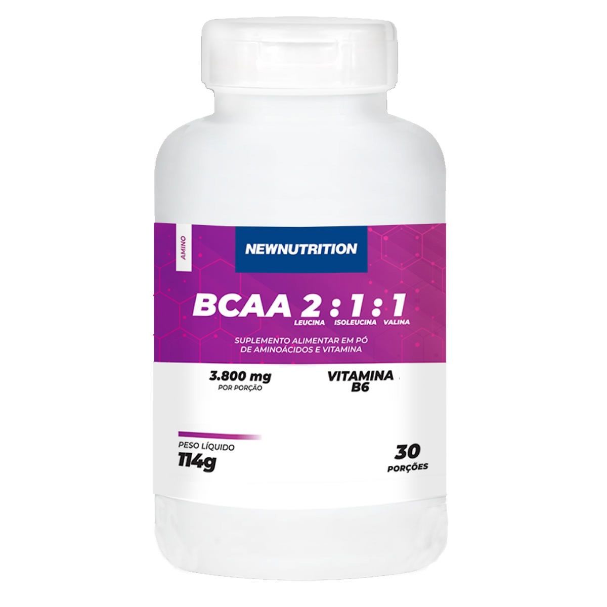 BCAA 2:1:1 3800mg - 120 C�psulas - NewNutrition