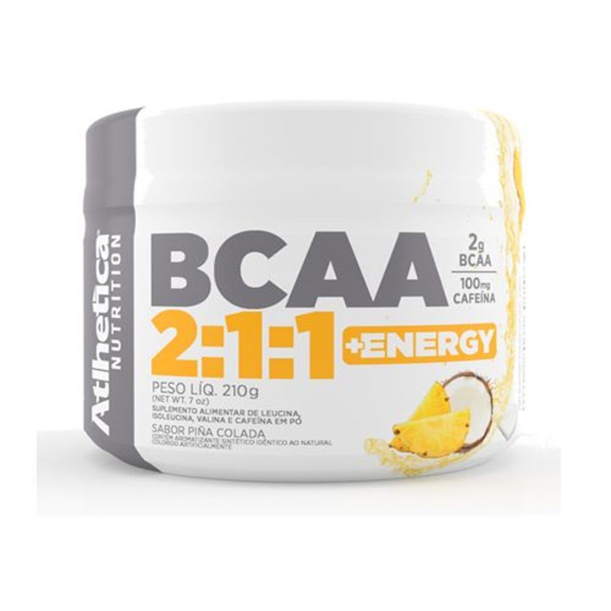 Bcaa 2:1:1 + Energy - 210g Pi�a Colada - Atlhetica