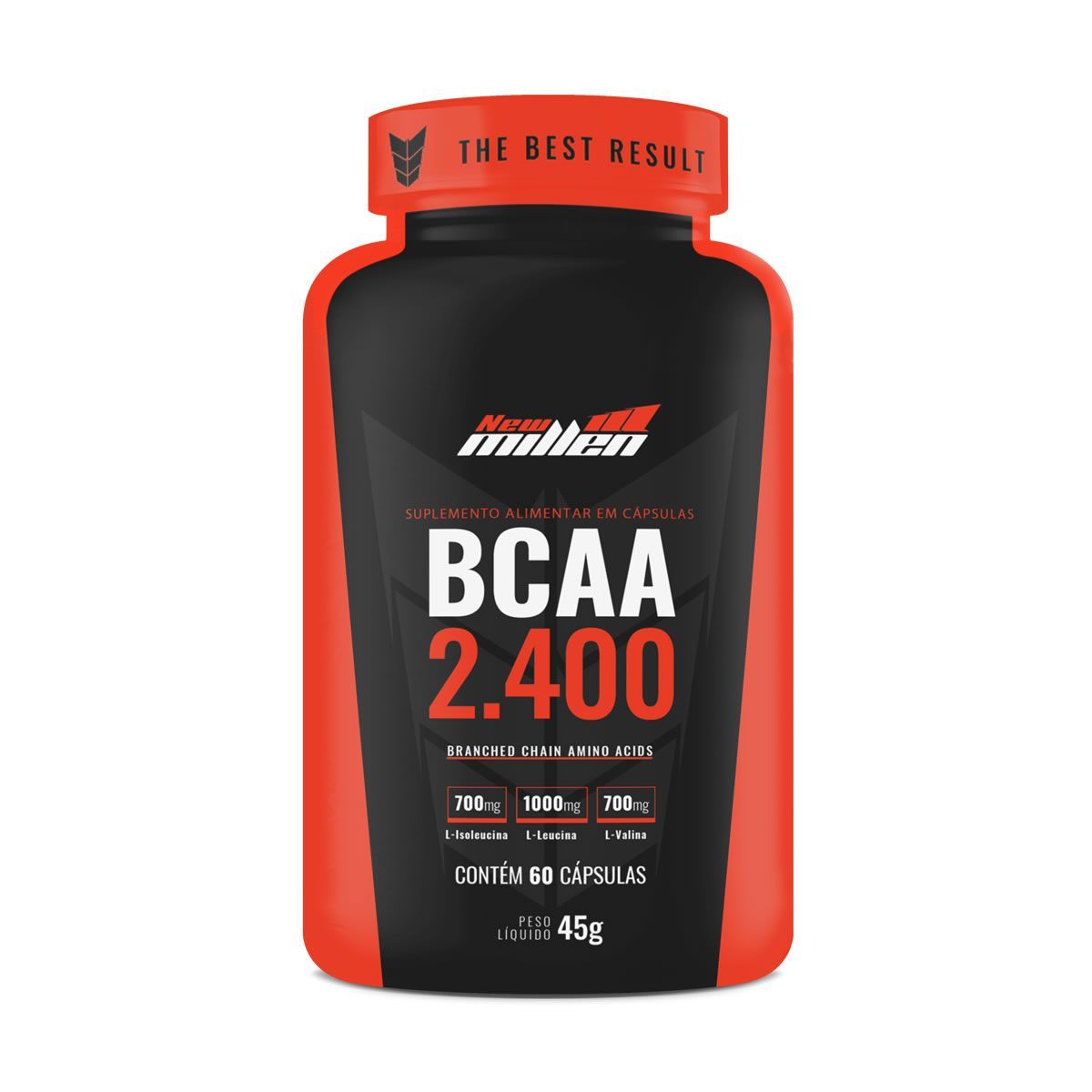 BCAA 2400 -  60 C�psulas - New Millen