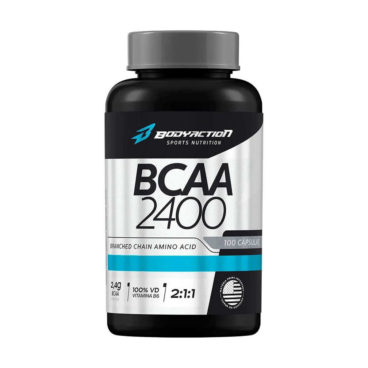 BCAA 2400 - 100 C�psulas - BodyAction*** Data Venc. 30/09/2023