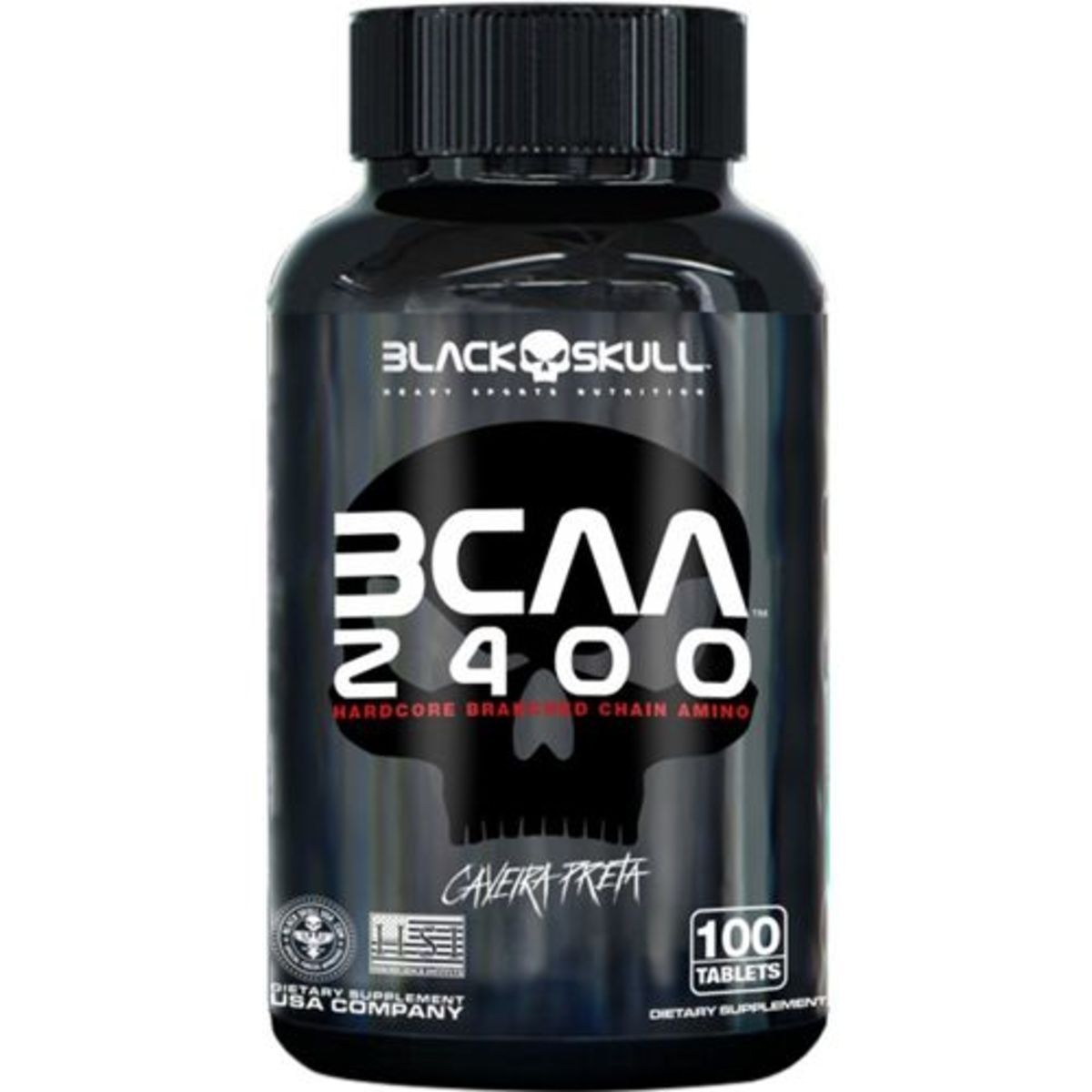 BCAA 2400 - 100 Tabletes - Black Skull