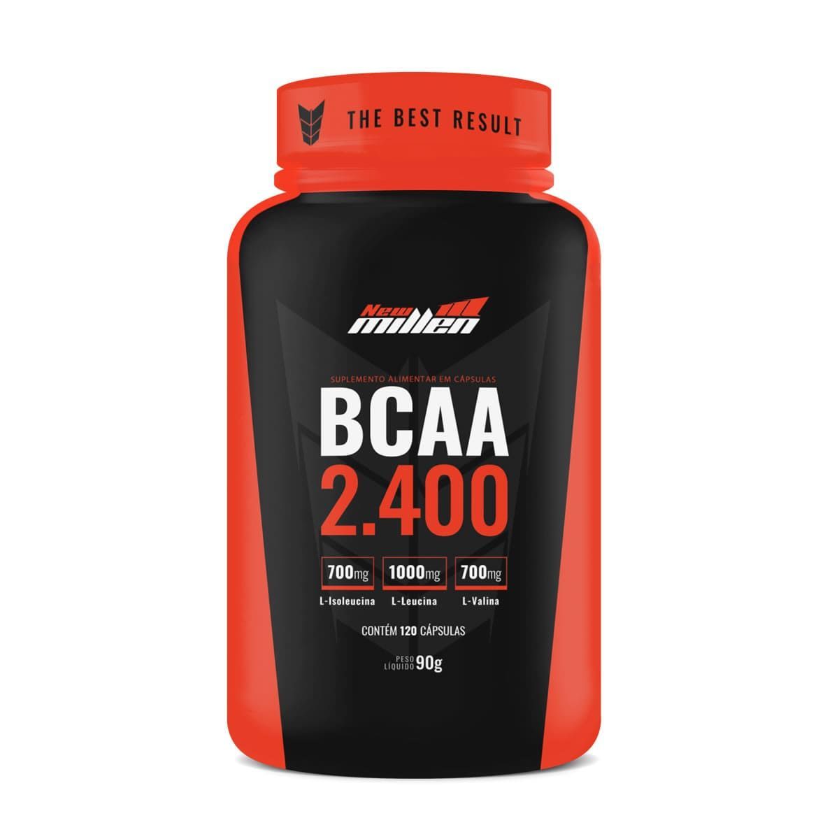 BCAA 2400 -  120 C�psulas - New Millen