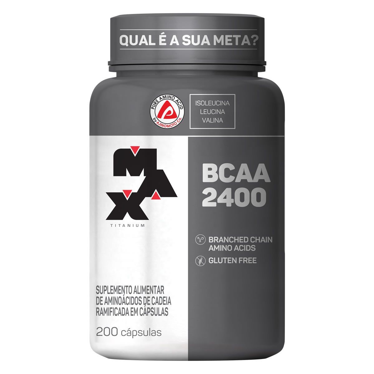 BCAA 2400 - 200 C�psulas - Max Titanium
