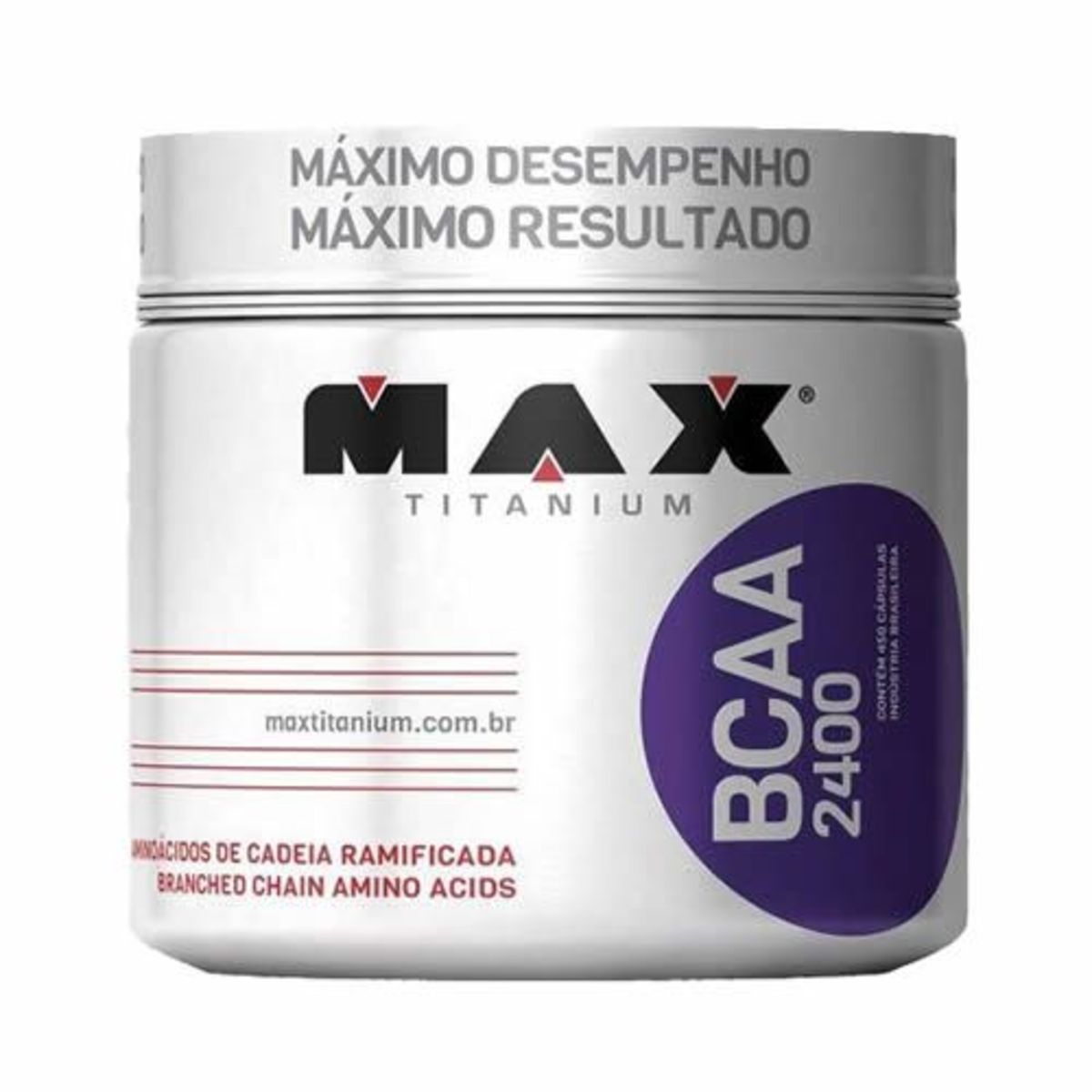 BCAA 2400 - 450 C�psulas - Max Titanium*** Data Venc. 27/11/19