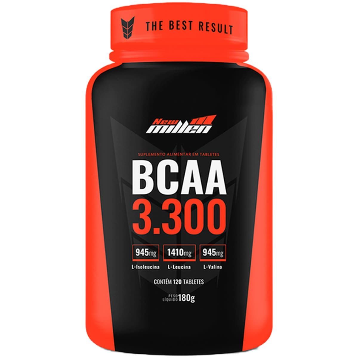 Bcaa 3300mg - 120 Tabletes - New Millen
