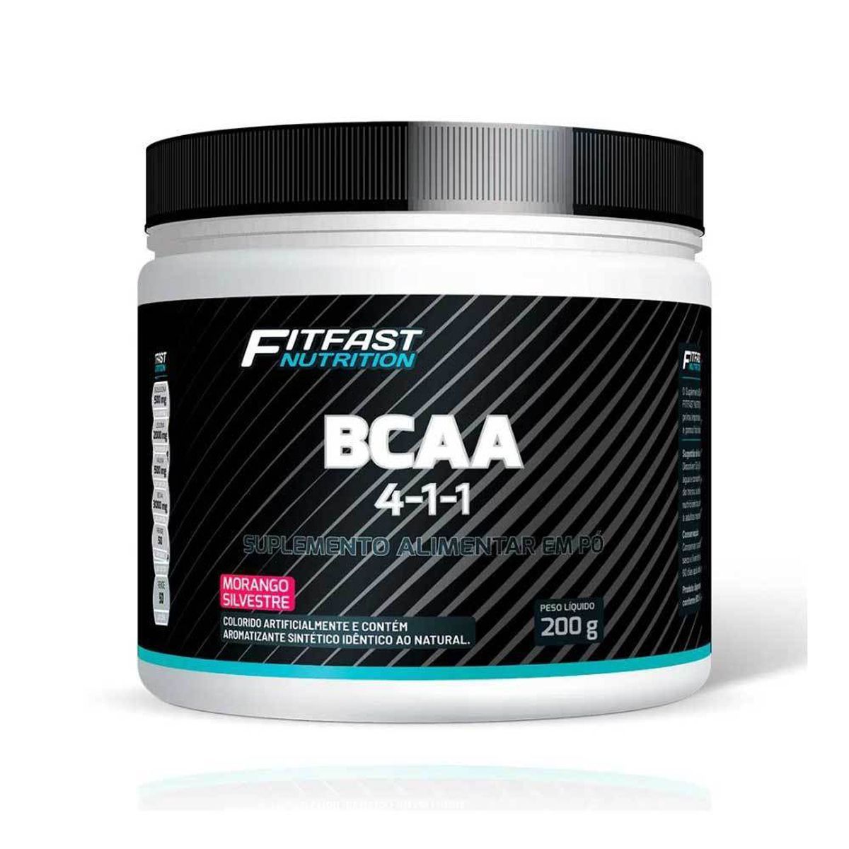 Bcaa 4:1:1 - 200g Morango Silvestre - Fitfast Nutrition