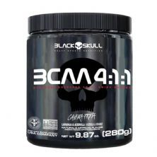 Bcaa 4:1:1 Caveira Preta - 280g Laranja e Acerola - Black Skull
