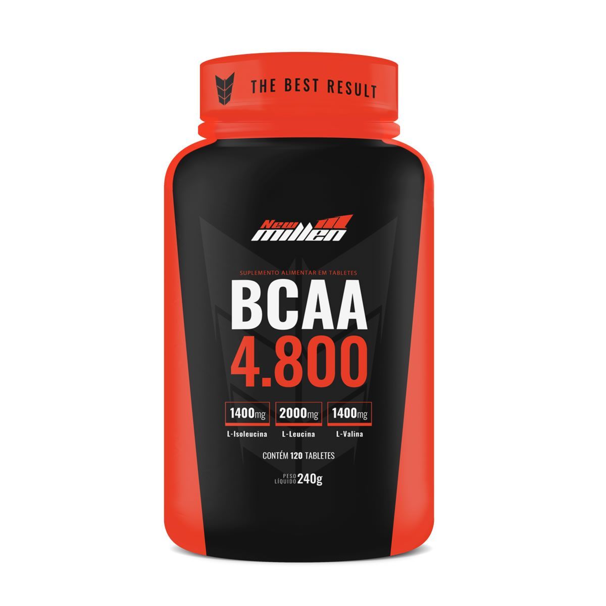 Bcaa 4800mg com Ribose - 120 Tabletes - New Millen