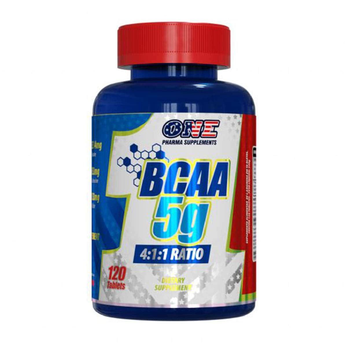 Bcaa 5g 4:1:1 Ratio - 120 Tabletes - One Pharma Supplements