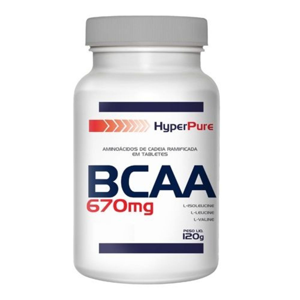 BCAA 670mg - 120 C�psulas - HyperPure