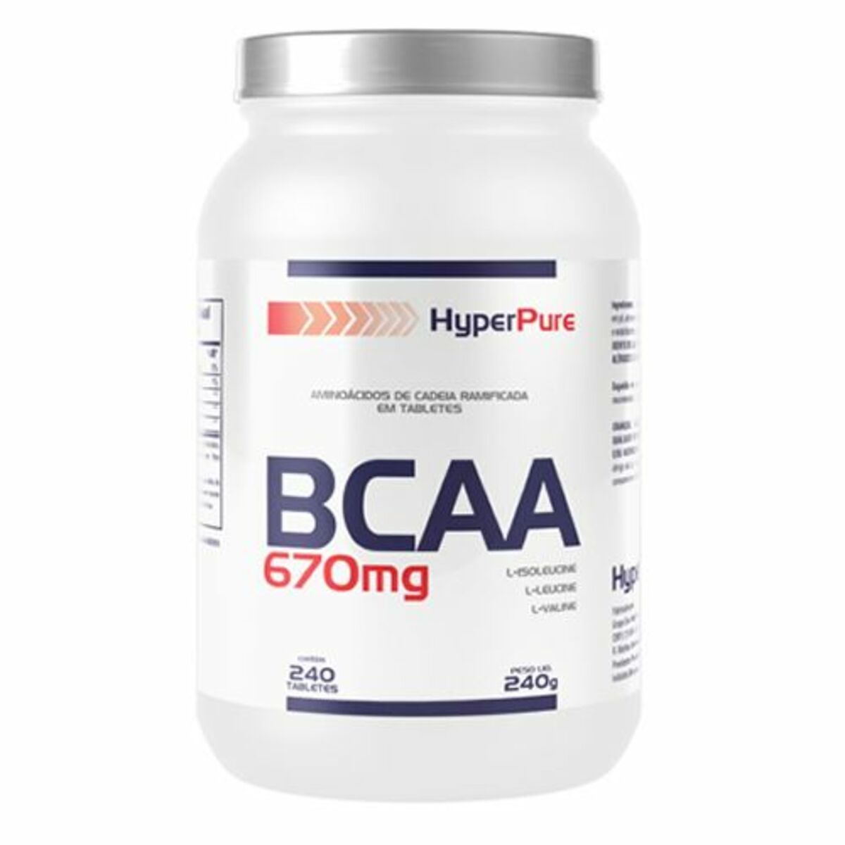 BCAA 670mg - 240 C�psulas - HyperPure