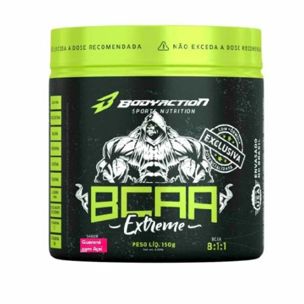 BCAA 8:1:1 Extreme - 150g Guaran� com A�a� - Body Action