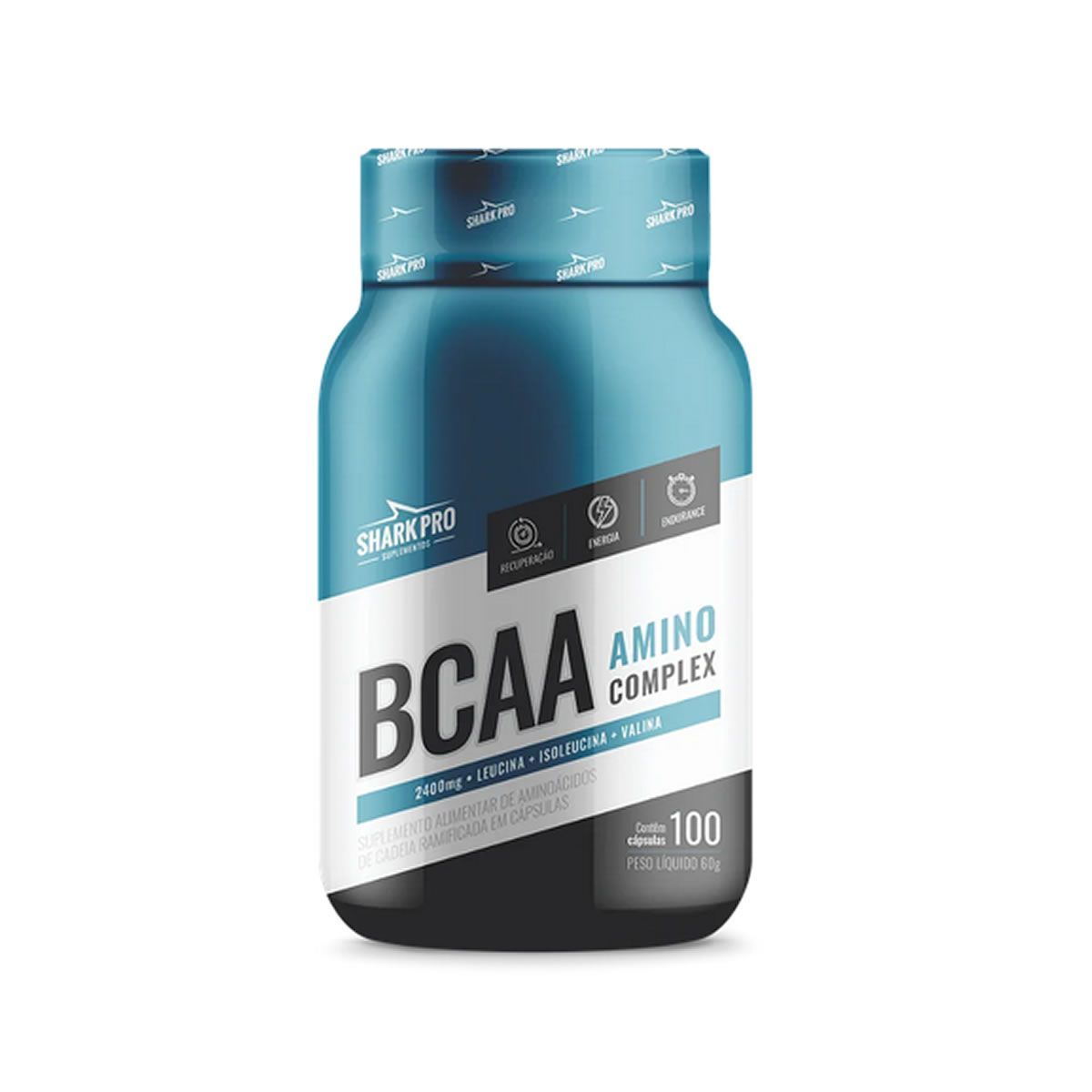 BCAA Amino Complex 2400 - 100 C�psulas - Shark Pro