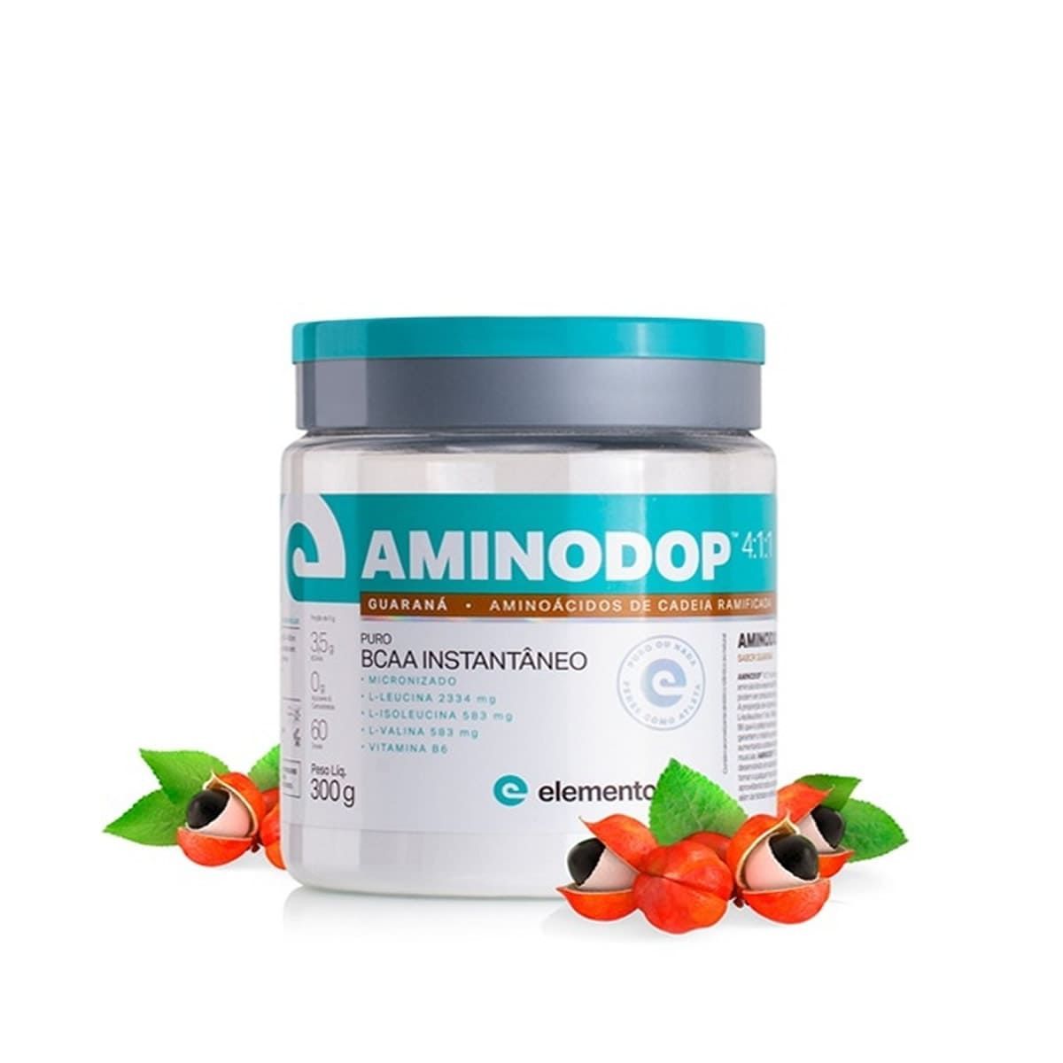 Bcaa Aminodop 4:1:1 - 300g Guaran� - ElementoPuro*** Data Venc. 08/03/2022