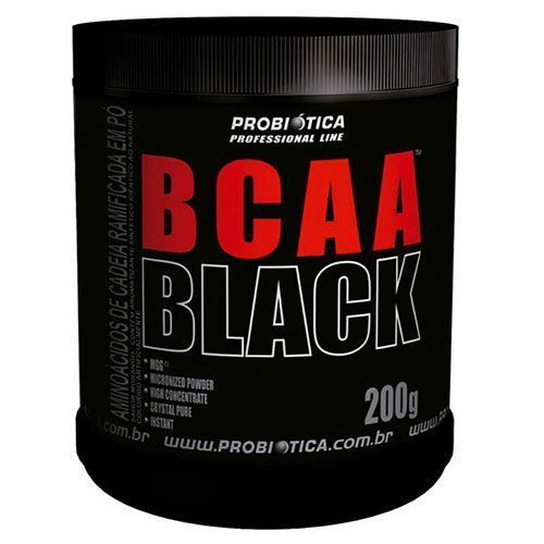 BCAA Black - 200g Sabor Morango - Probi�tica
