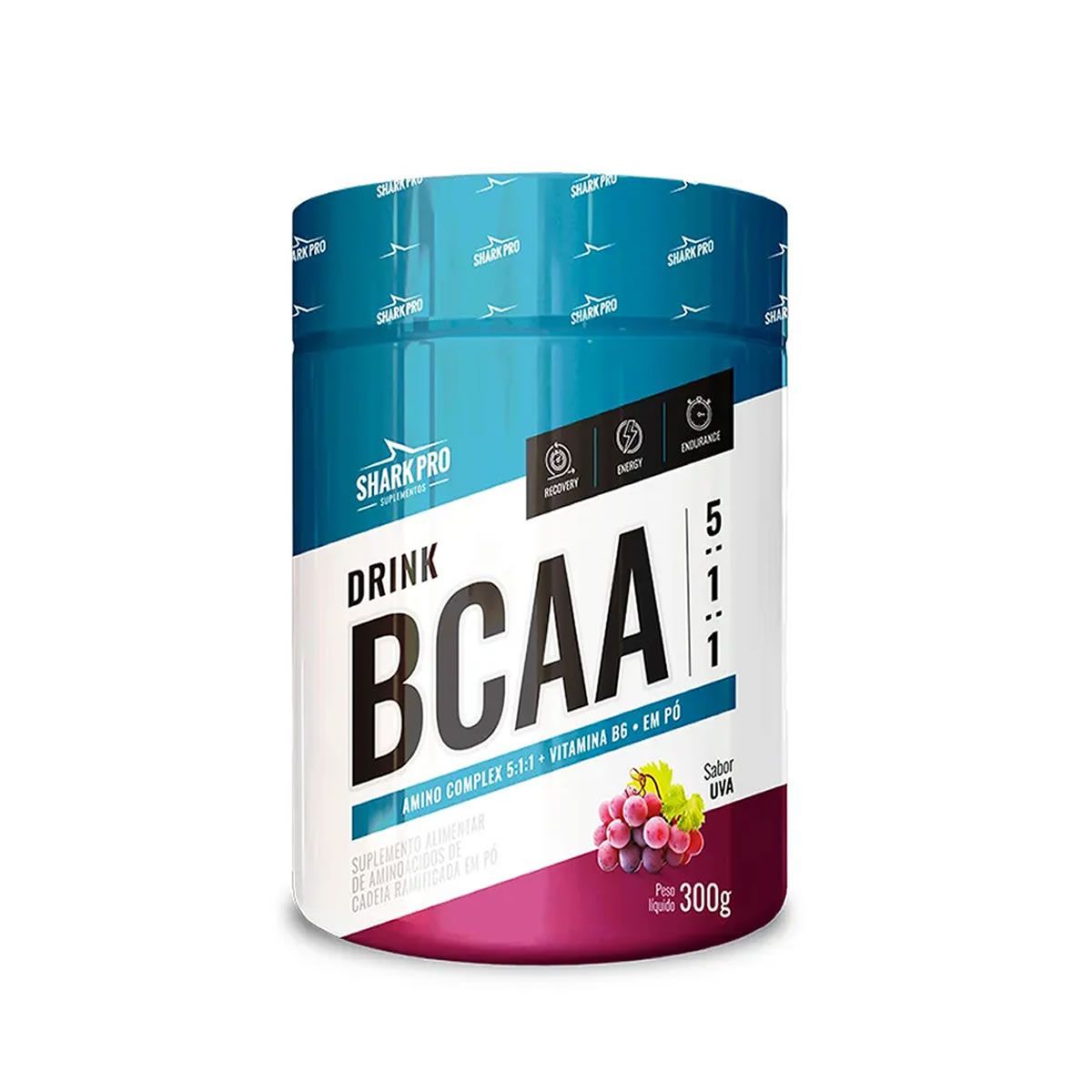 Bcaa Drink 5:1:1 - 300g Uva - Shark Pro