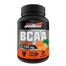 BCAA Drops 2.120mg - 150 Tabletes Sabor Tangerina -  New Millen*** Data Venc. 09/07/2020