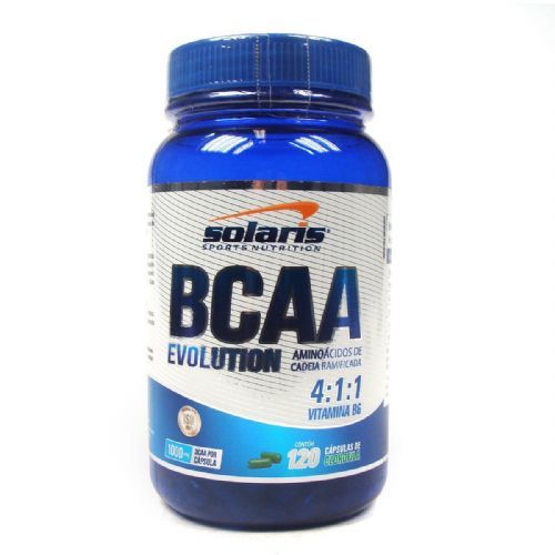 Bcaa Evolution 4:1:1 e Vitamina B6 - 120 caps - Solaris Nutrition