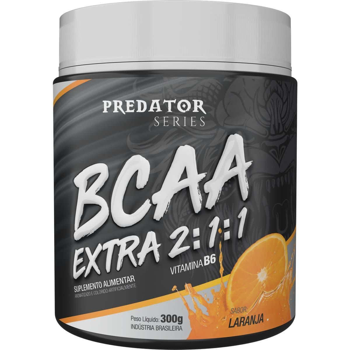BCAA Extra 2:1:1 Predator - 300g Laranja - Nutrata