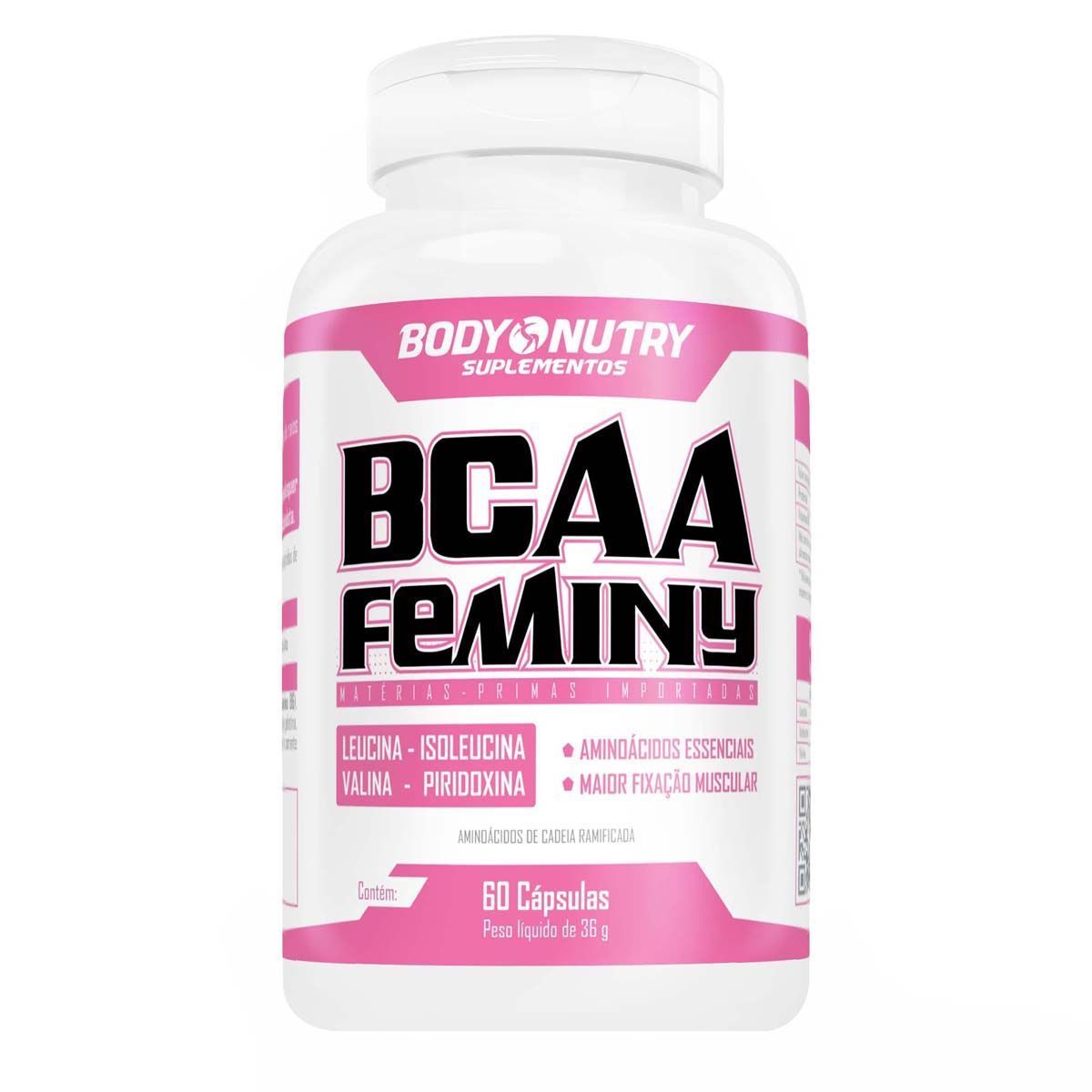 Bcaa Feminy - 60 C�psulas - Body Nutry