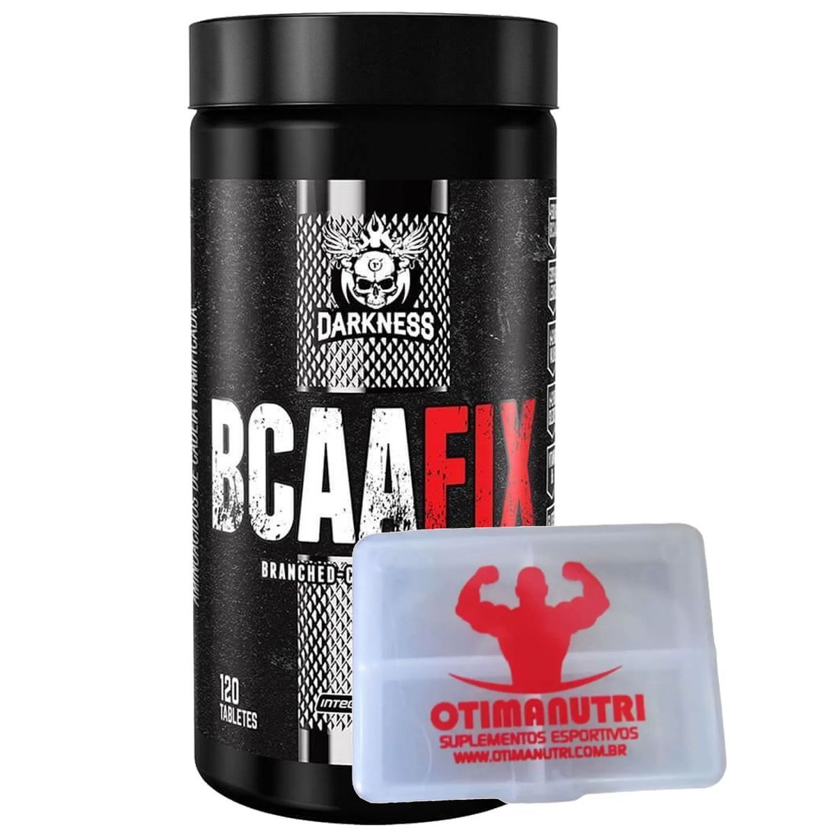 Bcaa Fix Darkness - 120 tabletes + Porta C�psula - Integralm�dica