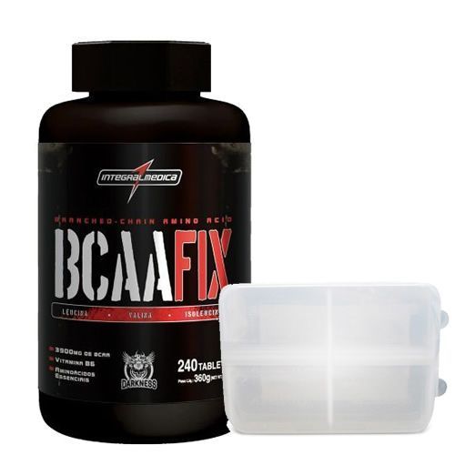 Bcaa Fix Darkness - 240 tabletes + Porta C�psula - Integralm�dica