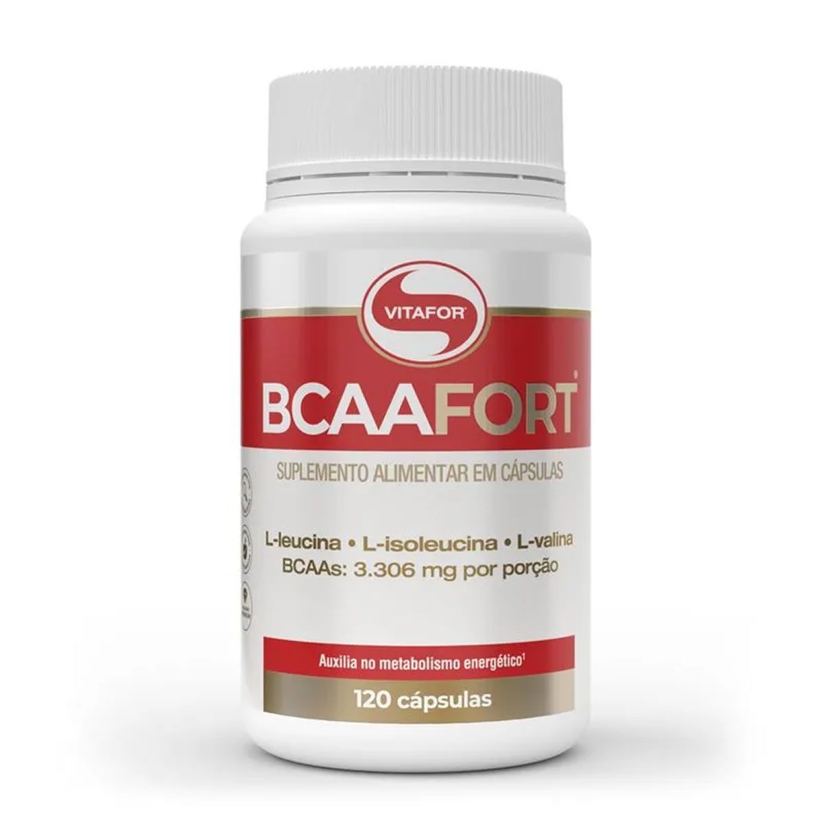 BCAA Fort - 120 C�psulas- Vitafor
