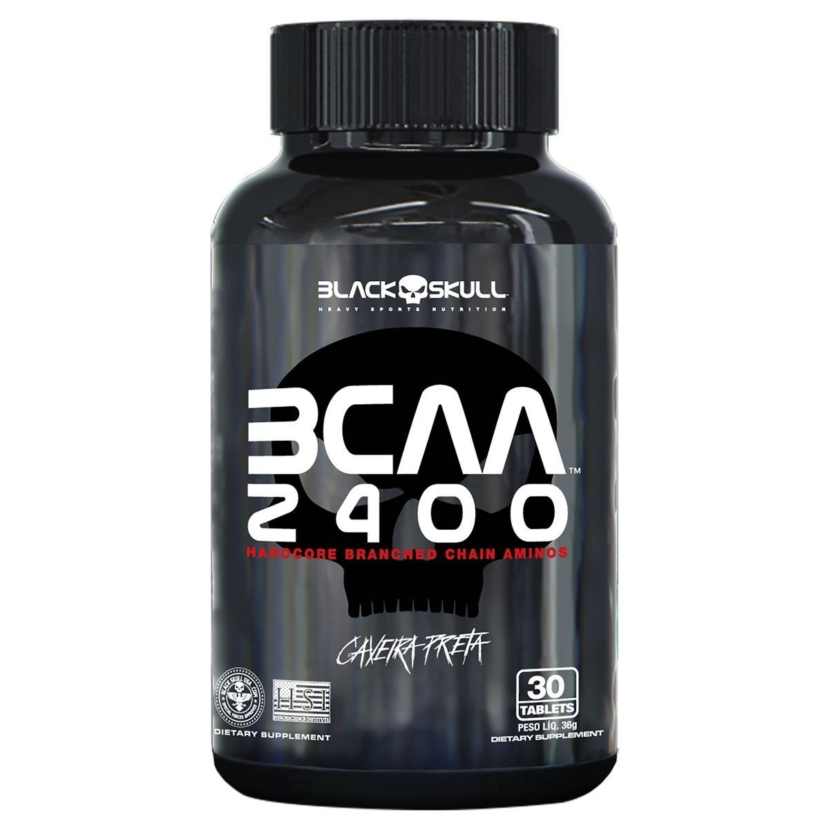 BCAA Hardcore 2400 - 30 Tablets - Black Skull*** Data Venc. 30/08/2024