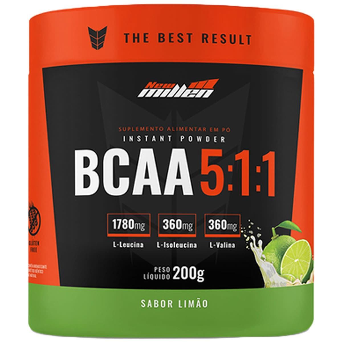 Bcaa Instant Powder 5:1:1 - 200g Lim�o - New Millen