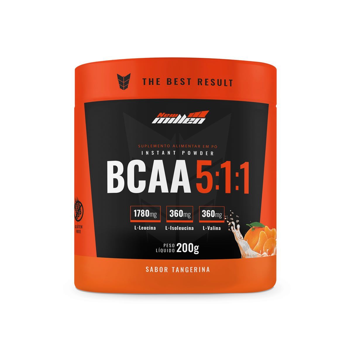 Bcaa Instant Powder 5:1:1 - 200g Tangerina - New Millen