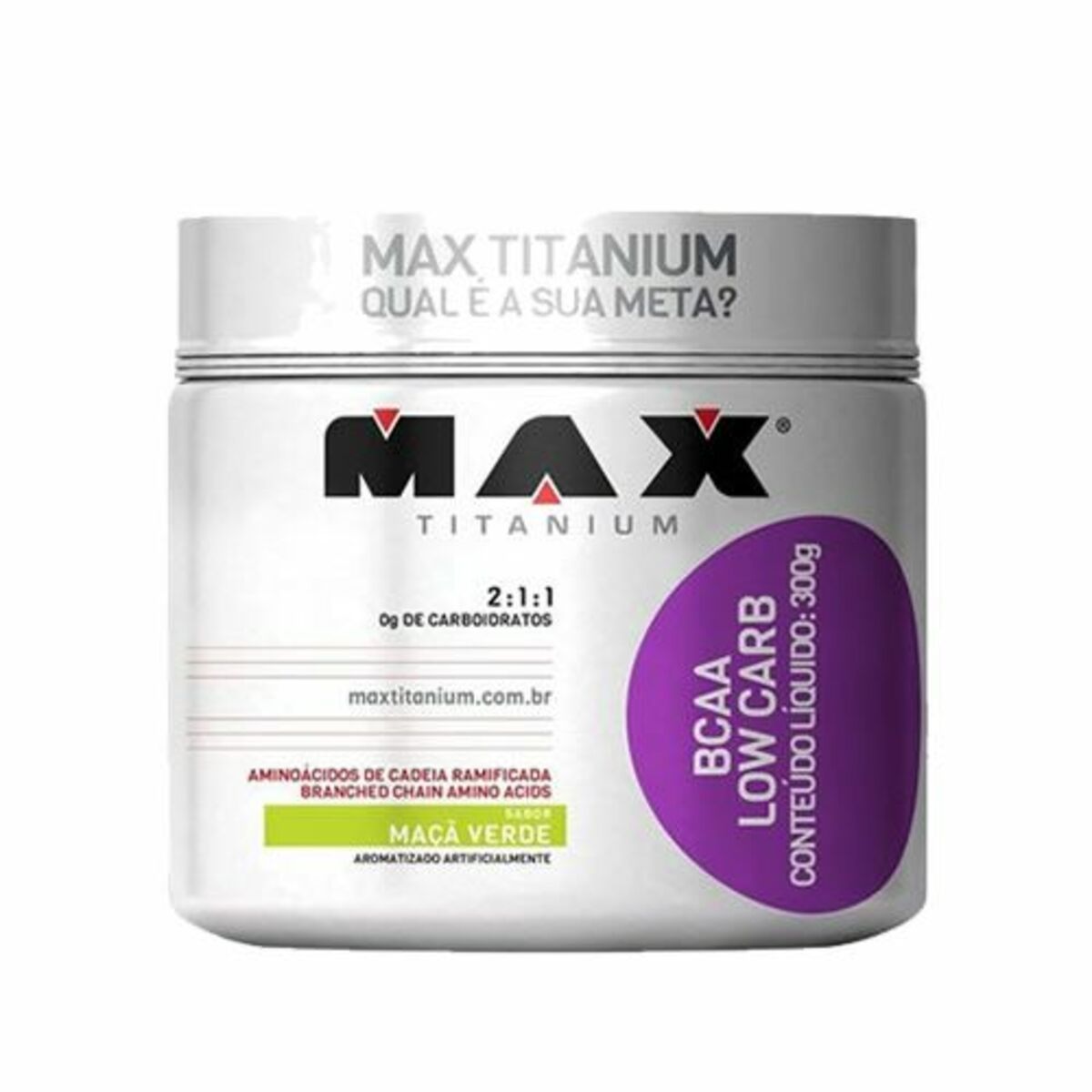 BCAA Low Carb - 300g Ma�� Verde - Max Titanium
