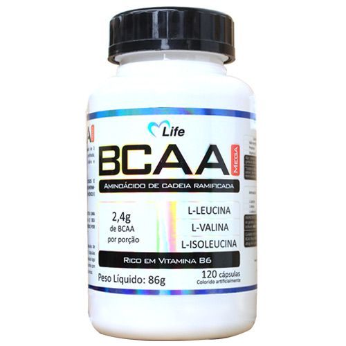 BCAA MEGA - 120 C�psulas - Mlife