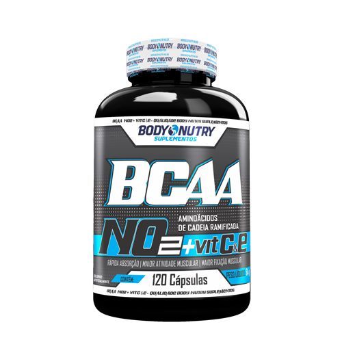 BCAA NO2 Vit & E - 120 C�psulas - Body Nutry