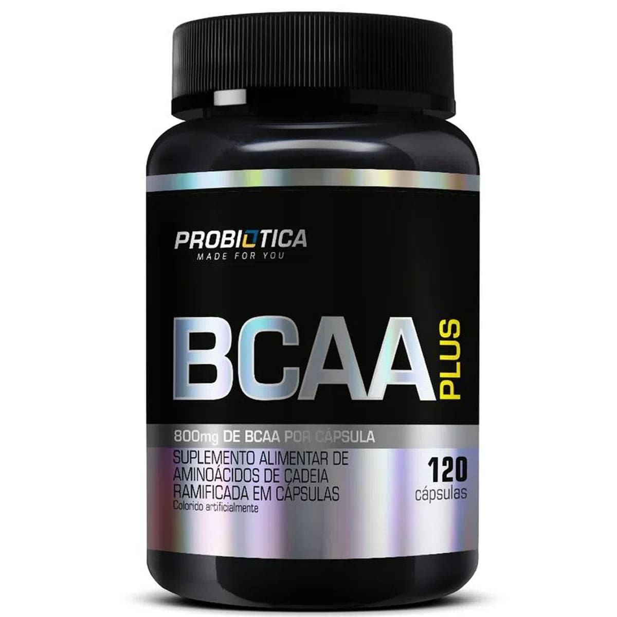 BCAA Plus - 120 C�psulas - Probi�tica