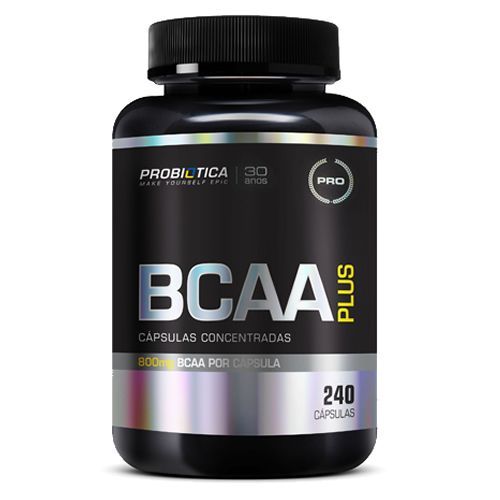 BCAA Plus - 240 C�psulas - Probi�tica